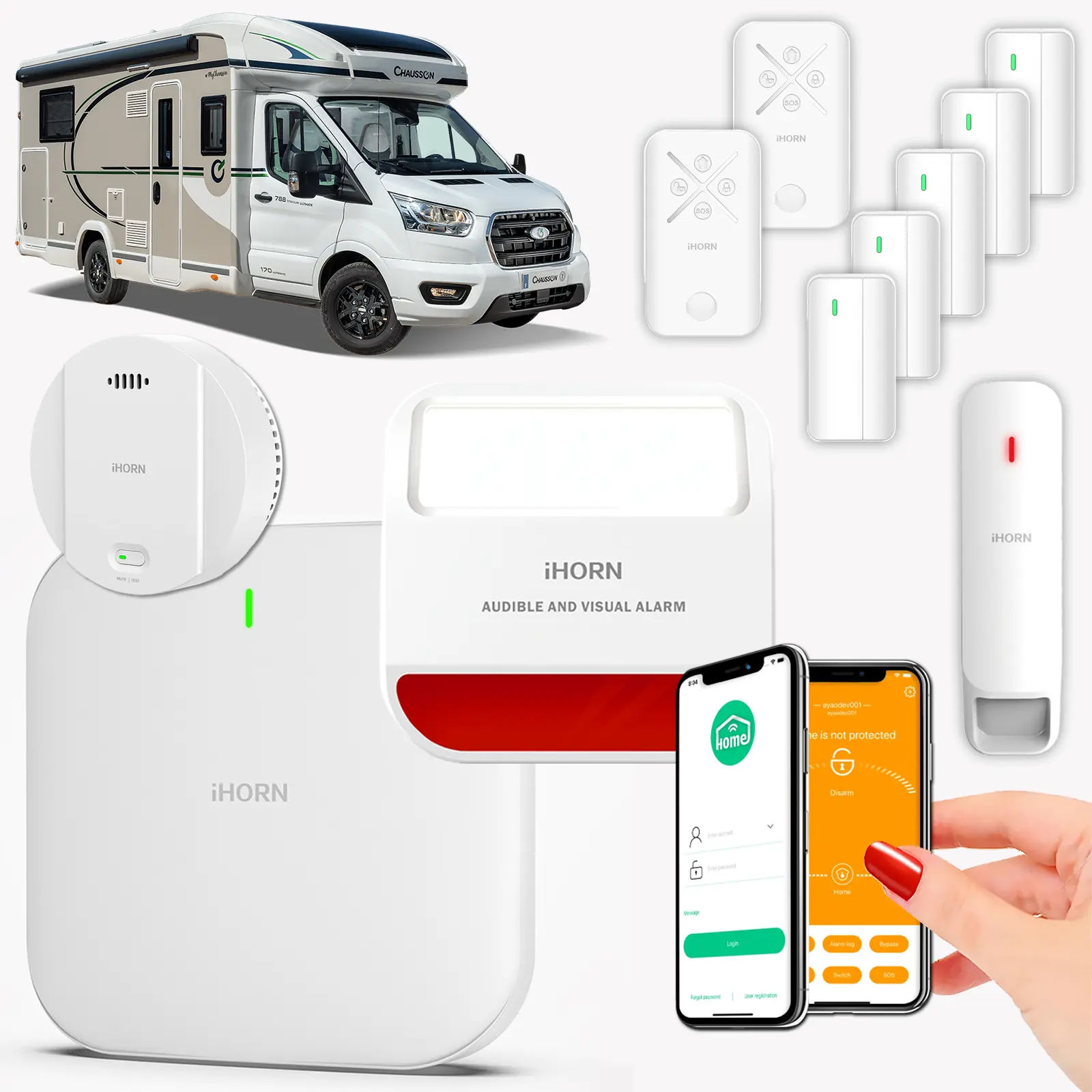 Communication FSK bidirectionnelle de l’Alarme Camping Car Profilé