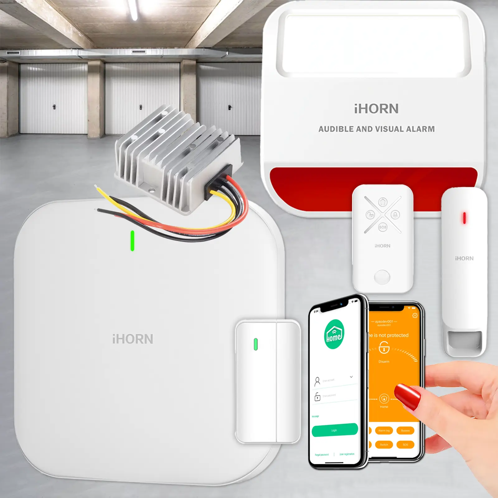 Alarme garage sans électricité adaptée aux box et locaux professionnels